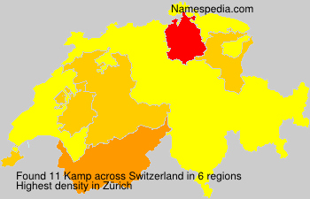 Surname Kamp in Switzerland