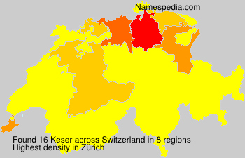 Surname Keser in Switzerland