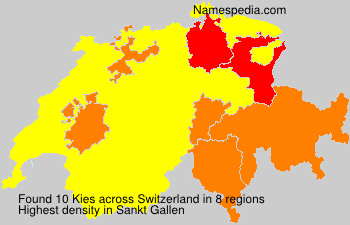 Surname Kies in Switzerland