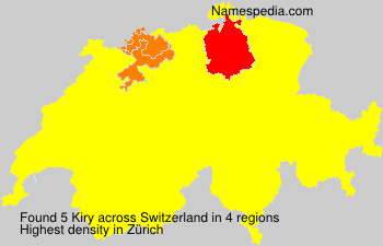 Surname Kiry in Switzerland