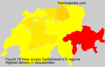 Surname Kleis in Switzerland