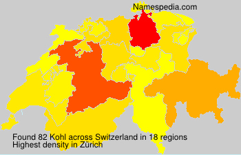 Surname Kohl in Switzerland