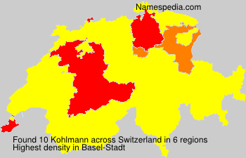 Surname Kohlmann in Switzerland