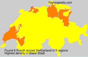 Surname Krauth in Switzerland