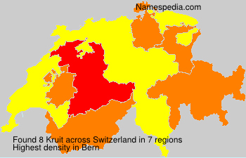 Surname Kruit in Switzerland