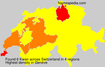 Surname Kwan in Switzerland