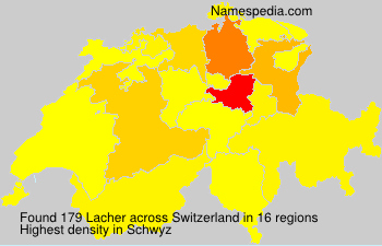 Surname Lacher in Switzerland