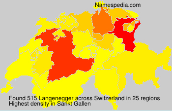 Surname Langenegger in Switzerland