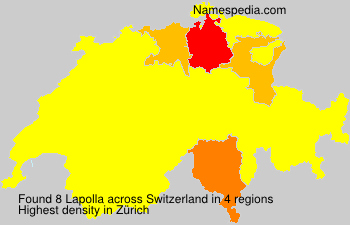 Surname Lapolla in Switzerland