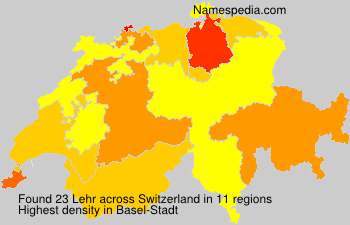 Surname Lehr in Switzerland