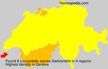 Surname Licciardello in Switzerland