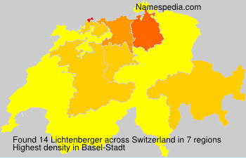 Surname Lichtenberger in Switzerland