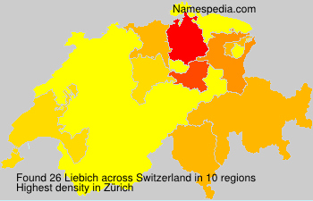 Surname Liebich in Switzerland