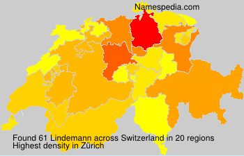 Surname Lindemann in Switzerland