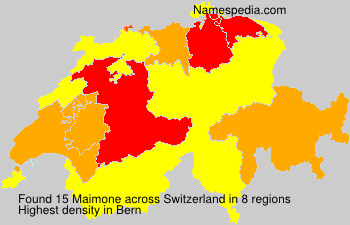 Surname Maimone in Switzerland