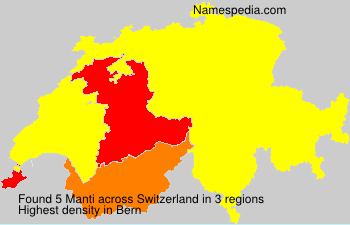 Surname Manti in Switzerland
