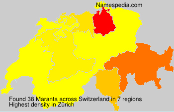 Surname Maranta in Switzerland