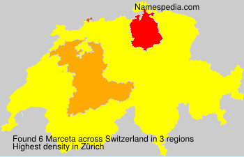 Surname Marceta in Switzerland