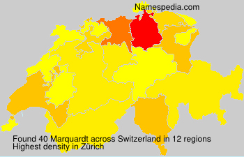 Surname Marquardt in Switzerland