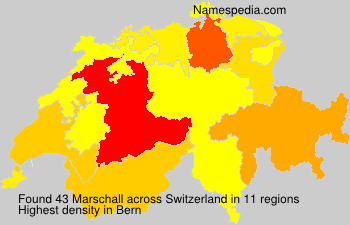 Surname Marschall in Switzerland