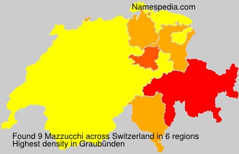 Surname Mazzucchi in Switzerland