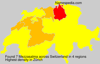 Surname Mezzasalma in Switzerland