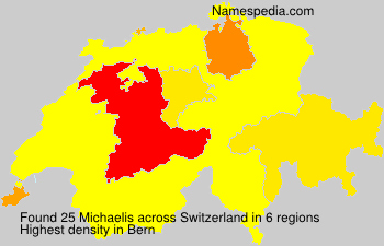 Surname Michaelis in Switzerland