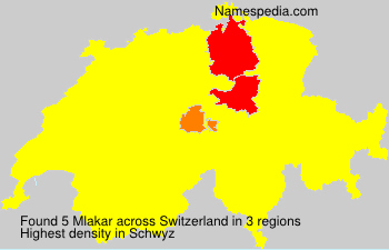 Surname Mlakar in Switzerland