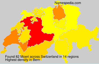 Surname Moeri in Switzerland