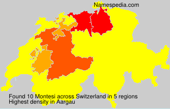 Surname Montesi in Switzerland