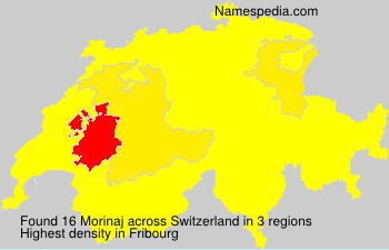 Surname Morinaj in Switzerland