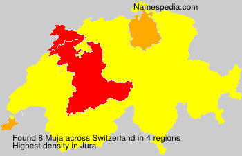 Surname Muja in Switzerland