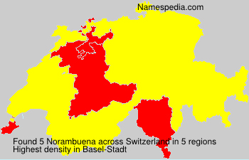 Surname Norambuena in Switzerland