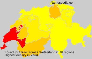 Surname Olivier in Switzerland