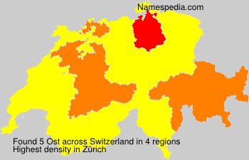 Surname Ost in Switzerland