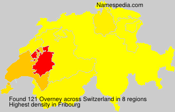 Surname Overney in Switzerland