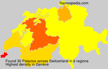 Surname Palacios in Switzerland