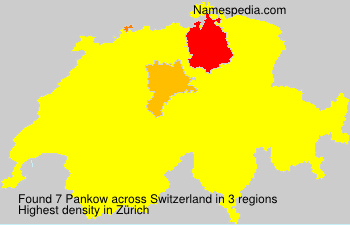 Surname Pankow in Switzerland