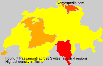 Surname Passamonti in Switzerland
