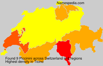 Surname Piccinini in Switzerland