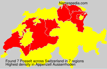 Surname Posselt in Switzerland