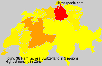 Surname Rami in Switzerland