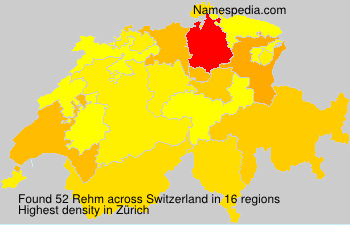 Surname Rehm in Switzerland