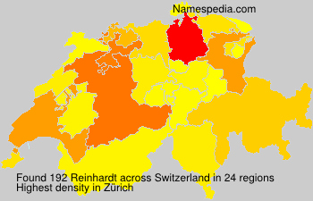 Surname Reinhardt in Switzerland