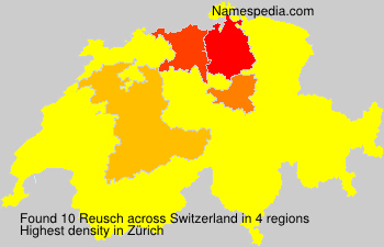 Surname Reusch in Switzerland