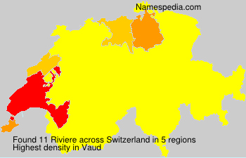 Surname Riviere in Switzerland