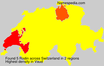 Surname Rodin in Switzerland