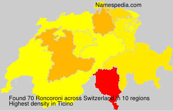 Surname Roncoroni in Switzerland