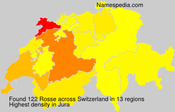 Surname Rosse in Switzerland