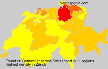 Surname Rothweiler in Switzerland
